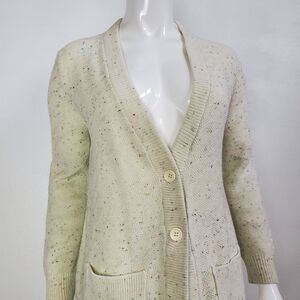 Vintage 70s Cream Confetti Cardigan